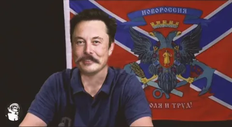 Илон Маск на фоне Новороссии