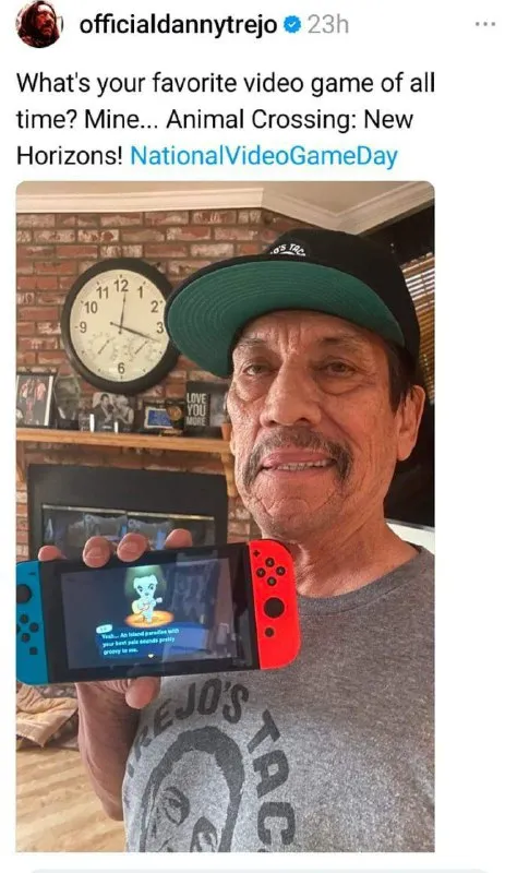 Danny Trejo Plays Animal Crossing