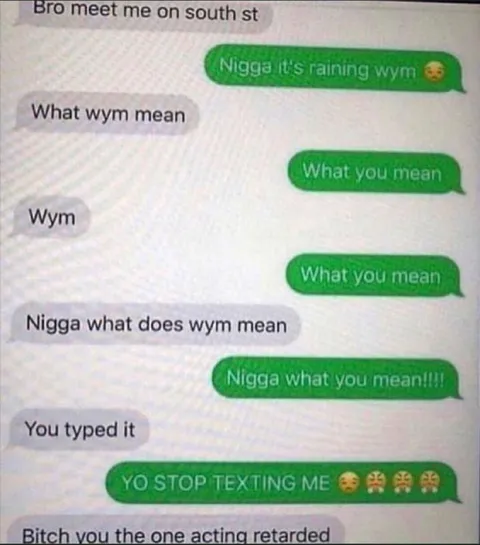 What You Mean Texting Argument