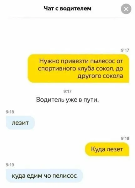 Пелесос едет куда хочет