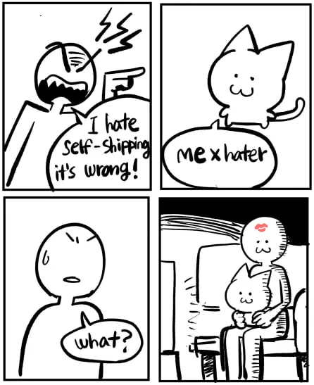 Self-Shipping Hater Gets Shipped
