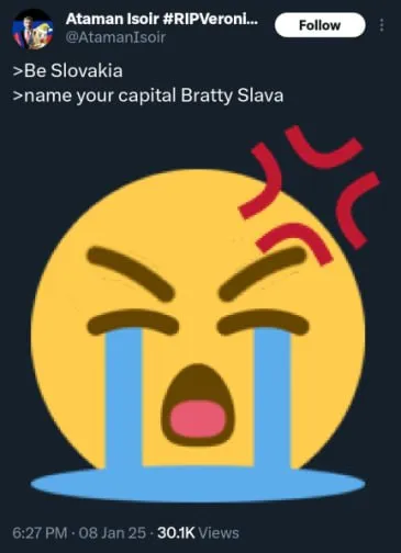 Bratty Slava Capital Joke