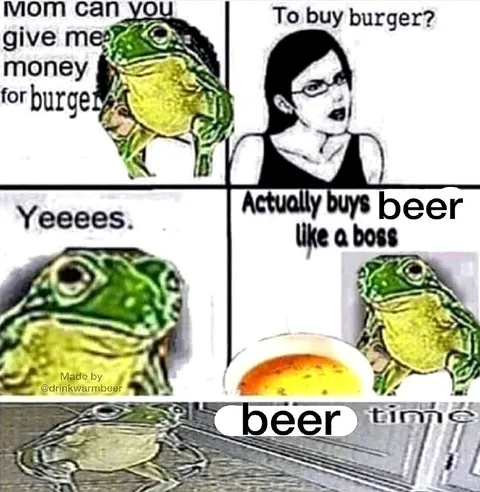 Frog Buys Beer Instead