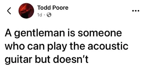 Gentleman Acoustic Guitar Joke