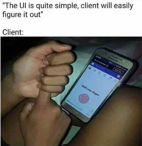 Client Cannot Figure Out Simple UI
