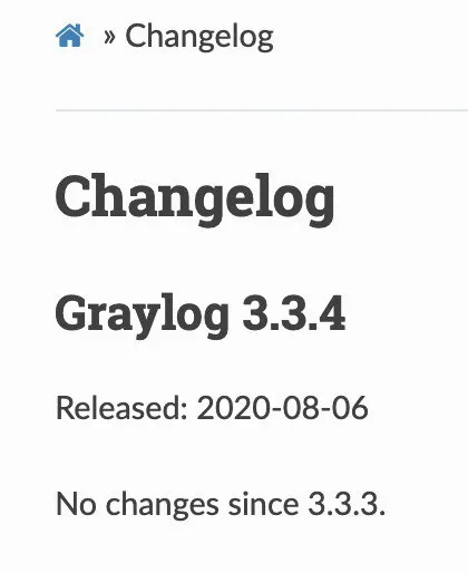 No Changes Since 3.3.3