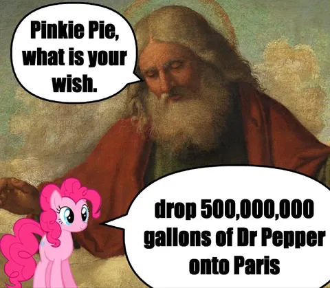 Pinkie Pie Wishes for Dr Pepper