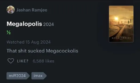 Megalopolis Review Gone Wrong