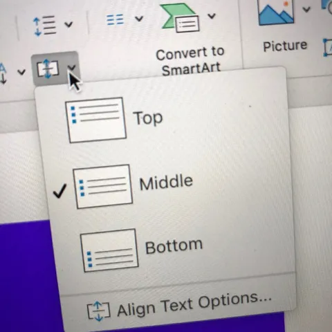 Top Middle Bottom Alignment