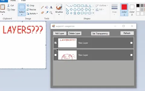 Layers??? Reveal in Paint
