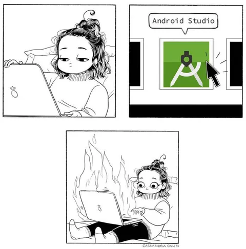 Android Studio запускается
