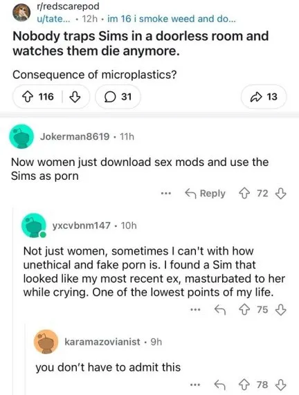Sims Porn Confession Thread