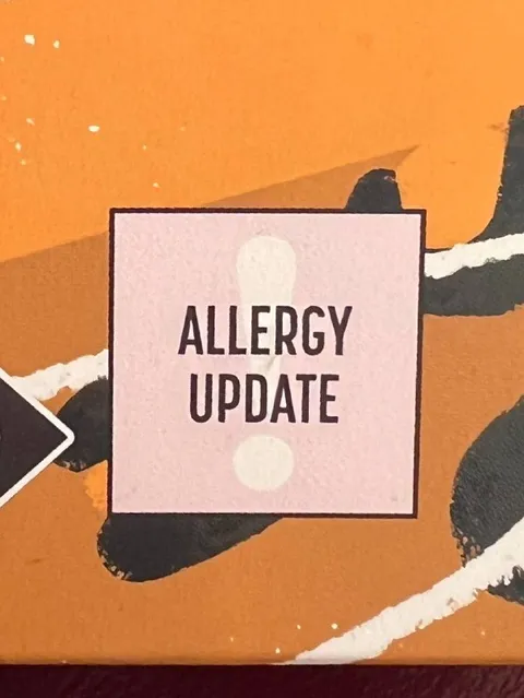 Allergy Update Card