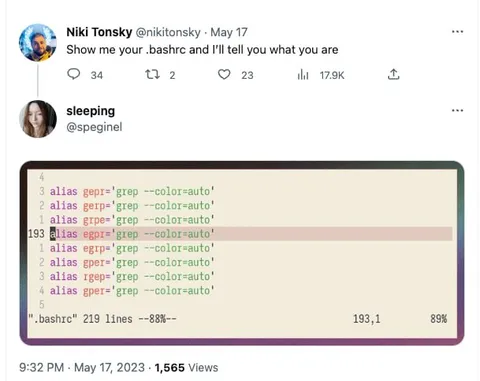 Show Me Your Bashrc