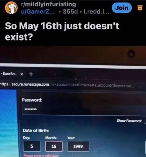 May 16th Doesn't Exist