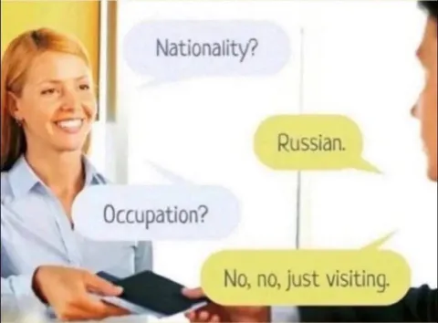 Russian Just Visiting