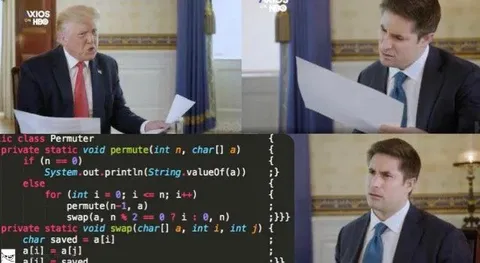 Trump Tries to Understand Java