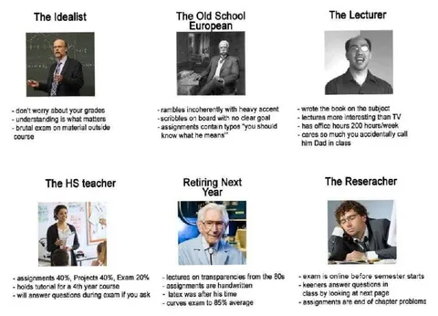 Types of University Teachers