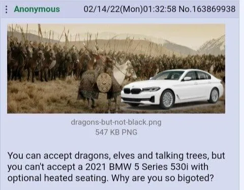 Accept Dragons, Reject BMW