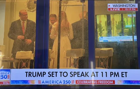 Trump Waiting to Speak at 11 PM