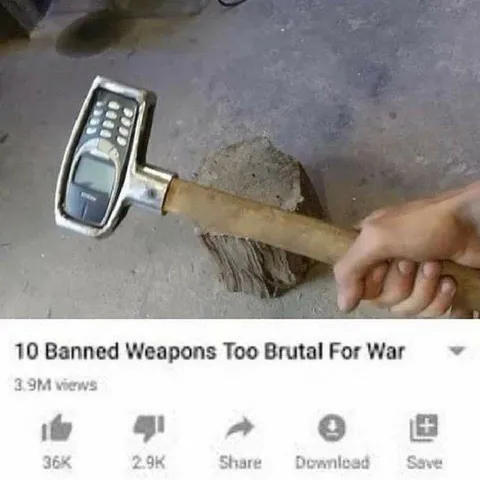 Banned Weapons Hammer Phone