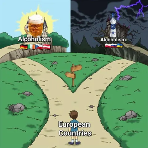 European Countries Choose Alcoholism