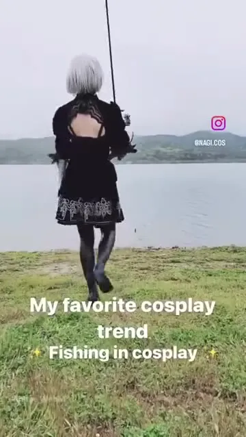 Fishing in cosplay