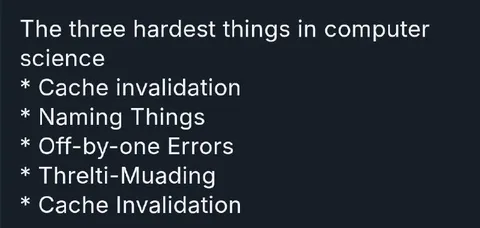 Three Hardest Things in Computer Science