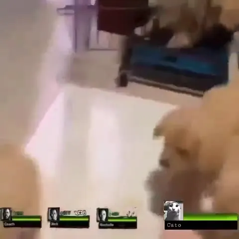 Cat Versus the Dog Horde