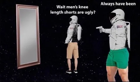 Astronauts Discover Knee-Length Shorts