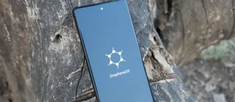 GrapheneOS Phone on Tree