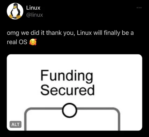 Linux Funding Secured