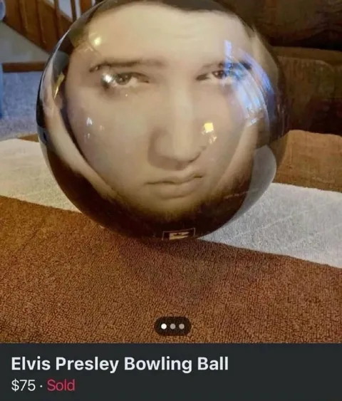 Elvis Presley Bowling Ball