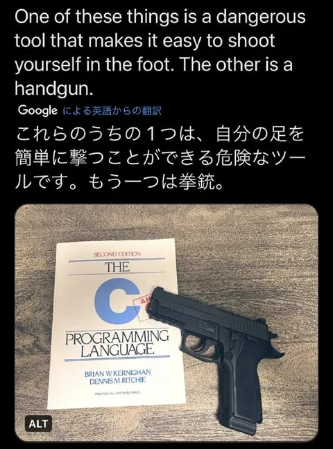 Programming Language vs Handgun