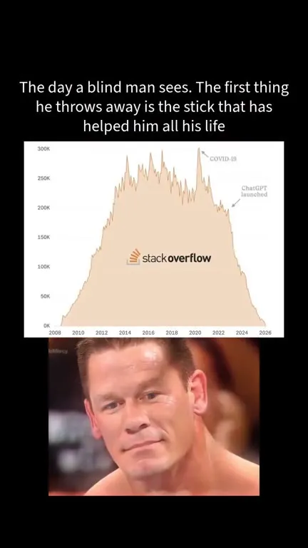Blind Man Throws Away Stack Overflow