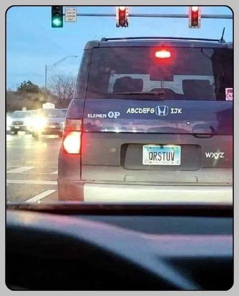 Alphabet Missing Letters Car