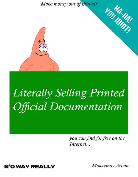 Selling Free Documentation