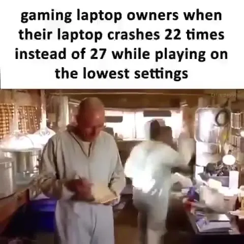 Gaming Laptop Crashes 22 Times