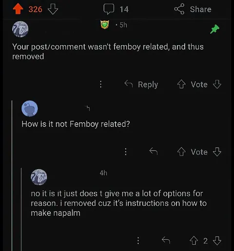 Femboy Napalm Instructions
