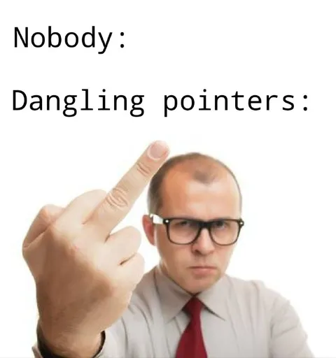 Dangling Pointers Nobody Meme