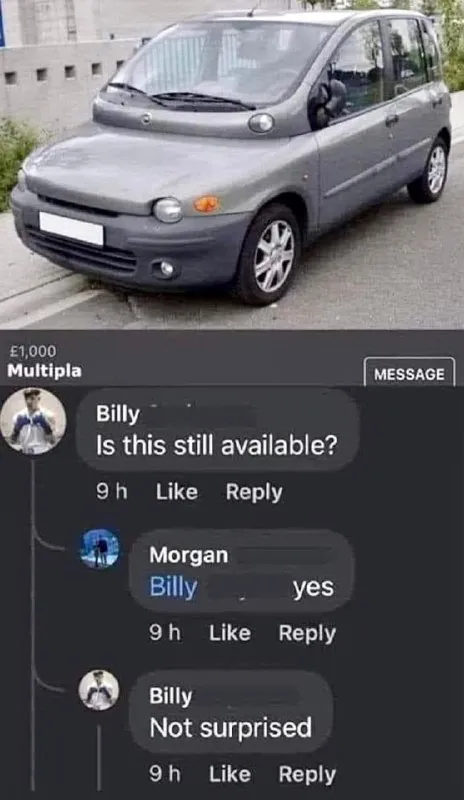 Billy Asks About the Car