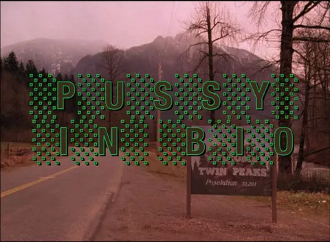 Pussy in Bio Sign