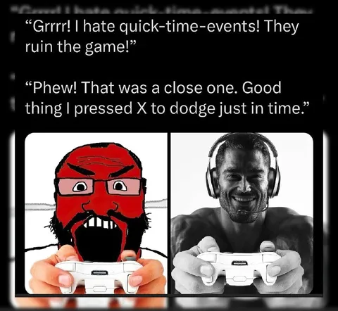 Quick-Time Event Gamer Rage