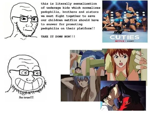 Netflix Cuties Hypocrisy Wojak