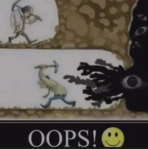 Oops! Smiley Tunnel Monster