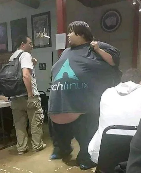 Arch Linux Shirt Guy