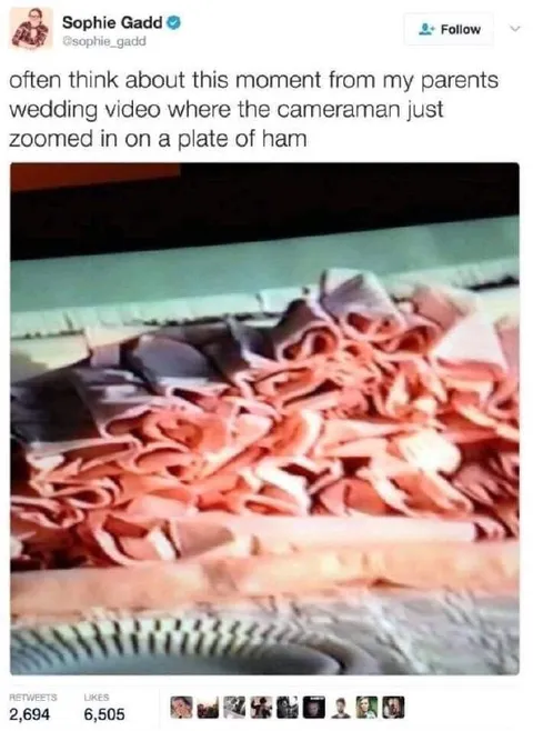 Cameraman Zooms In on Ham