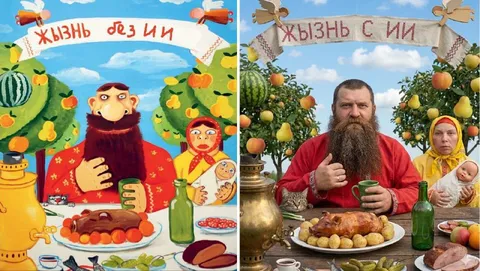 Жизнь без ИИ и с ИИ