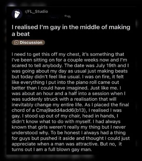 Realising You're Gay While Making a Beat