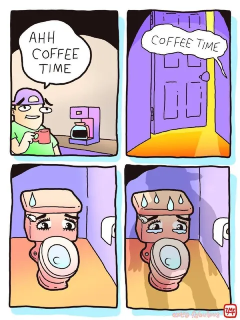 Coffee Time Toilet Panic